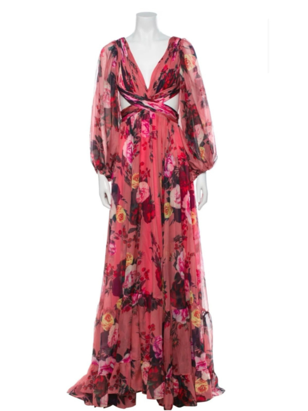 Floral cutout Mac Duggal dress. GORGEOUS!